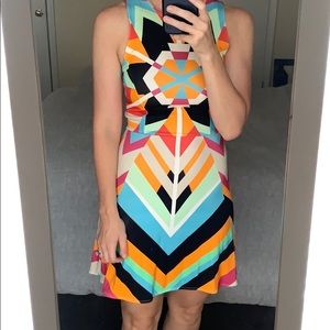 Mara Hoffman Geometric Circle Multi Mini Dress